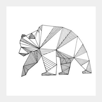 Meandering Bear Square Art Prints