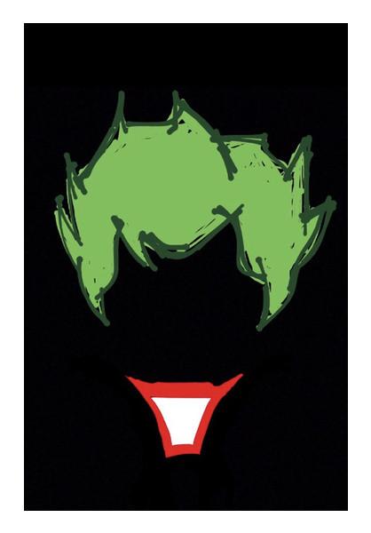 PosterGully Specials, Joker Batman Minimal Doodle Wall Art