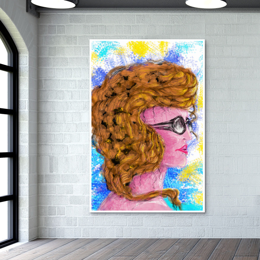 RADIANCE #beauty #girl #summer #colorful #woman #people #painting #sketches Wall Art