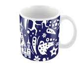 Russia Abstract Art Blue | #Footballfan Coffee Mugs