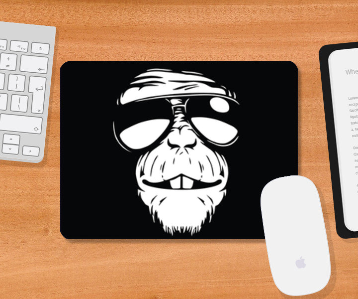 Monkey Glasses Mousepad