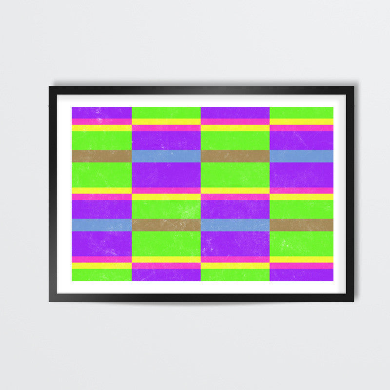 Evermore | Purple Green | Geometric Pattern Wall Art