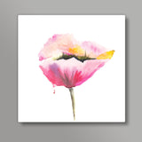 Poppy flower Square Art Prints