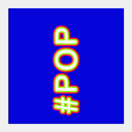 PosterGully Specials, #POP Typography Square Art Prints