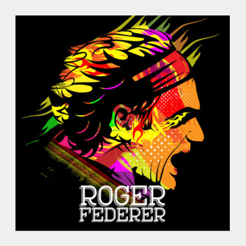 Roger Federer Square Art Prints PosterGully Specials
