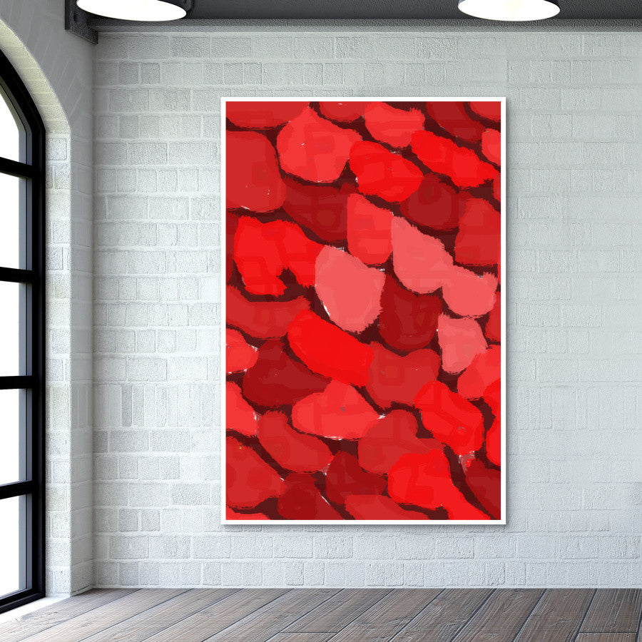 Abstract Red Wall Art Buy HighQuality Posters and Framed Posters
