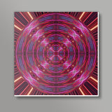 Abstract Kaleidoscopic Fractal Mandala Motion Design Background Square Art Prints
