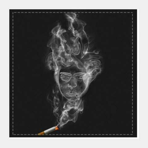 PosterGully Specials, The Cigarette is Smoking You! Square Art Prints