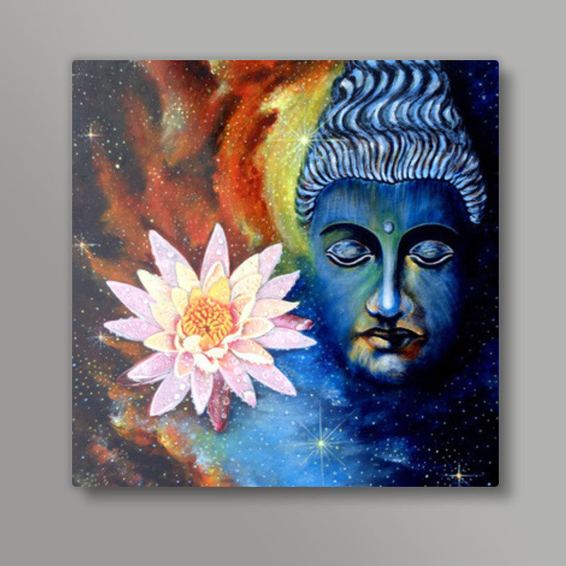 Lord Buddha 1 Square Art Prints