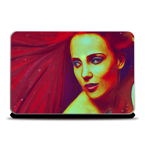 Lady in Red Laptop Skins