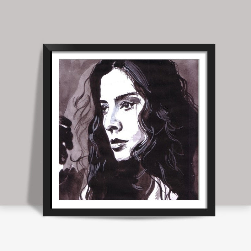 Bollywood star Tabu has an impressive body of work Square Art Prints