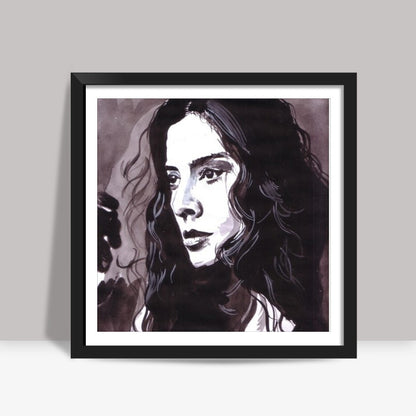 Bollywood star Tabu has an impressive body of work Square Art Prints