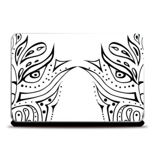 owl illustration hand drawn art Laptop Skins