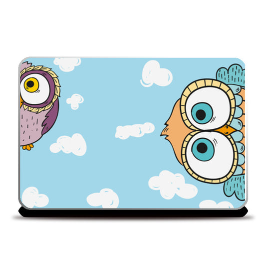 peeping owl Laptop Skins