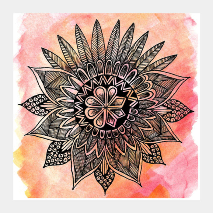 Mixed Mandala Square Art Prints