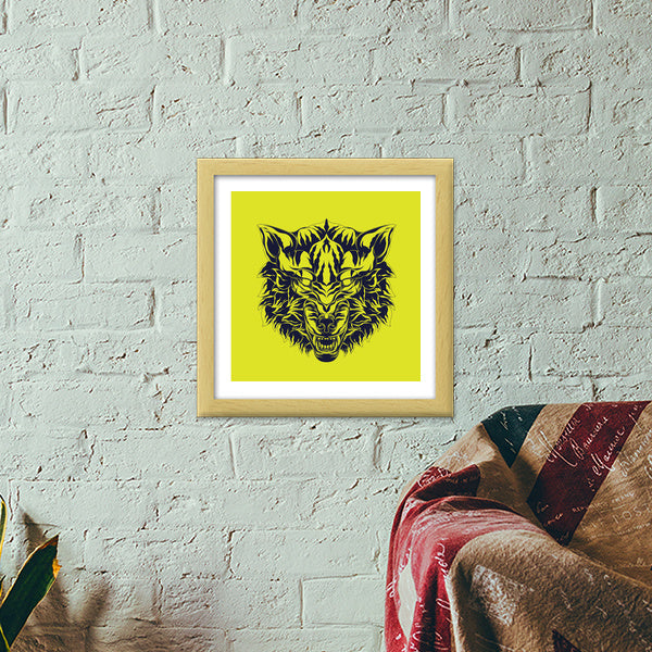 Wolf Head Premium Square Italian Wooden Frames