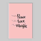 Peace Love Music Stick Ons