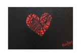 Love in BROKEN pieces of Heart | Abstract |  Wall Art