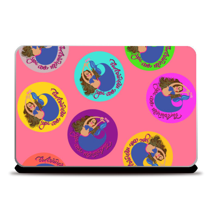 mermaid tiles Laptop Skins