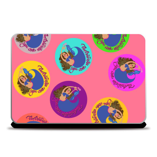 mermaid tiles Laptop Skins