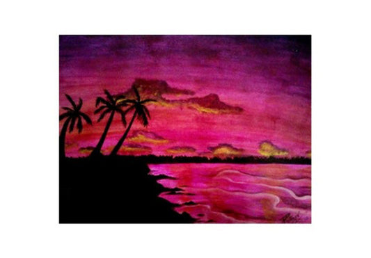 Wall Art, Pink sky Wall Art