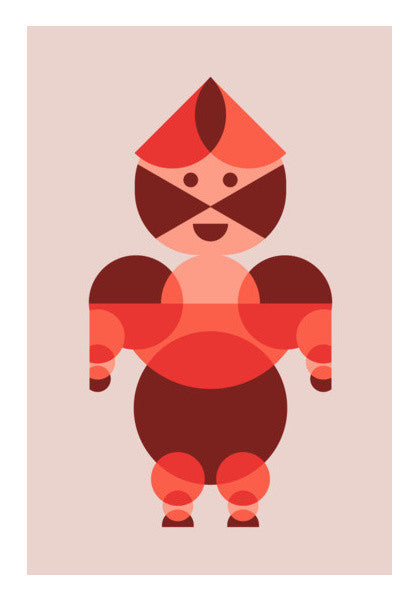 Beautiful Kiddy Geometric Art Art PosterGully Specials