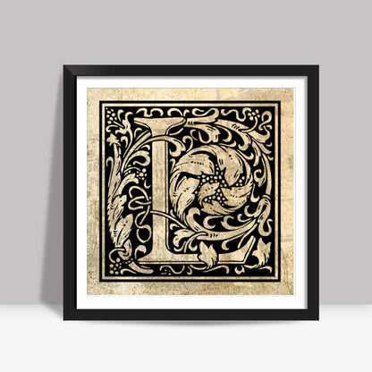 Ornate L Square Art Prints