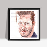 David Beckham is an ace sportstar Square Art Prints
