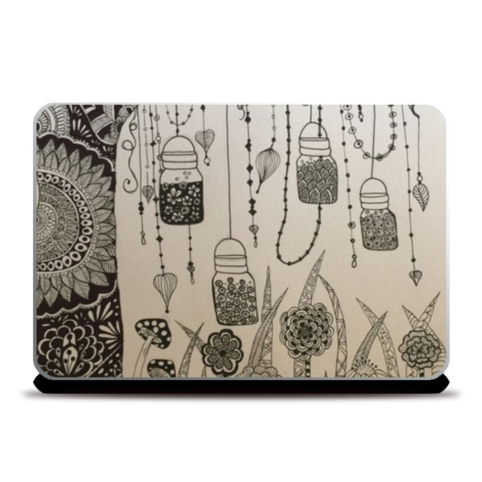 Nature doodle Laptop Skins