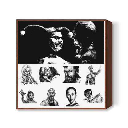 Movie Sketch Collection Square Art Prints