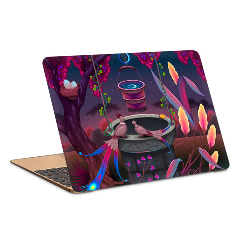 The Wishing Well In Intricate Garden Laptop Skin