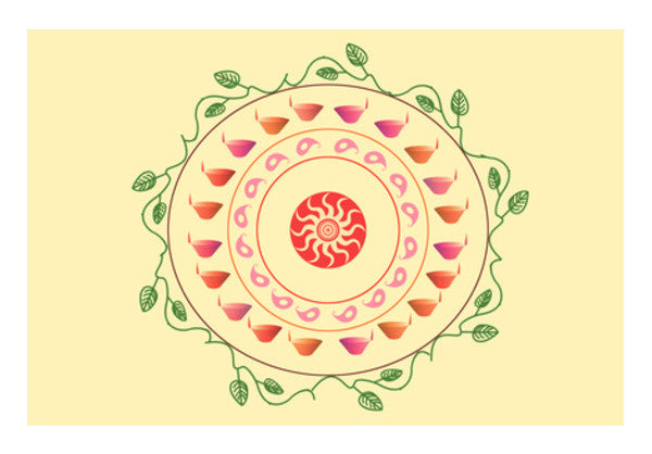 Wall Art, Diya  Wall Art