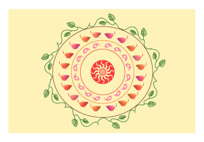 Wall Art, Diya  Wall Art