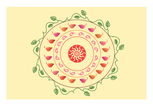 Wall Art, Diya  Wall Art