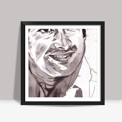 Bollywood star Shashi Kapoor- I smile; therefore I am Square Art Prints