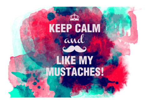 Keep Calm & Moustache Wall Art