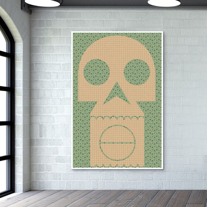 Pop Art Pill Skull Wall Art