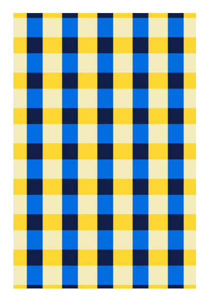 Blue Square Pattern Art PosterGully Specials