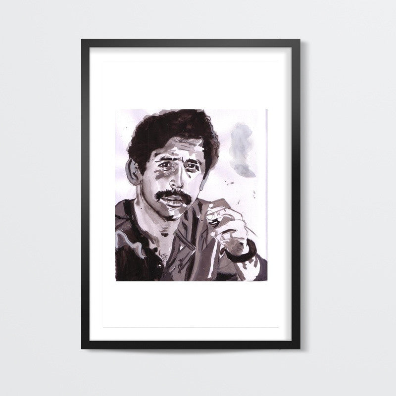 Versatile Bollywood actor Naseeruddin Shah reinvents himself as per the requirements of the character Wall Art