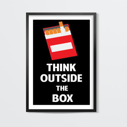 Think Outside the Box - Cigarette Wall Art