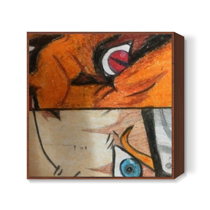 Naruto | Oil Pastel Sketch | Square Art Prints