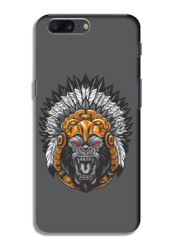Gorilla Wearing Aztec Headdress OnePlus 5 Cases