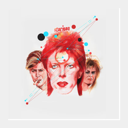 Square Art Prints, Starman: David Bowie Square Art Prints