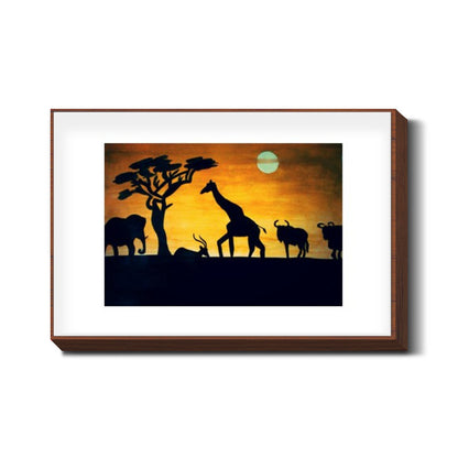 African Sunset Wall Art