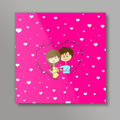 Valentines Day Special- You n Me Square Art Prints