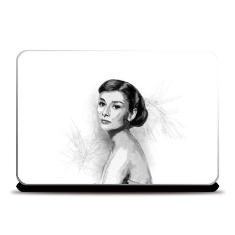 Laptop Skins, Audrey Hepburn sketch Laptop Skins