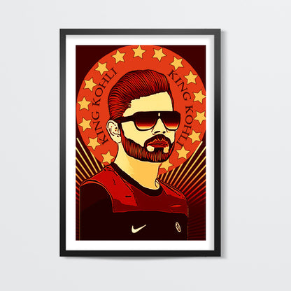 King Virat Kohli Wall Art