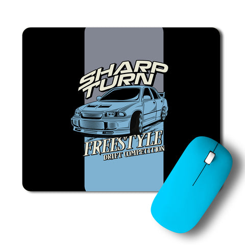 Sharp Turn Freestyle Car Artwork Mousepad