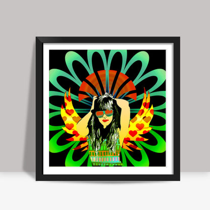 Woman of substance! Square Art Prints