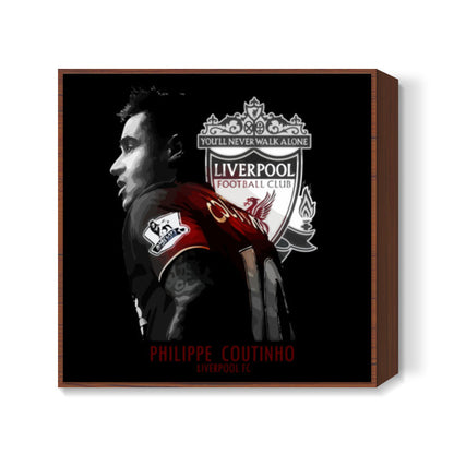 Philippe Coutinho - Liverpool FC Square Art Prints